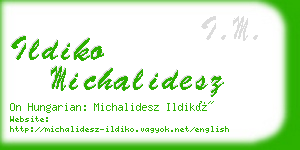 ildiko michalidesz business card